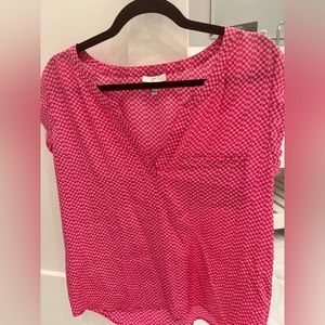 Joie pink silk top - size Medium